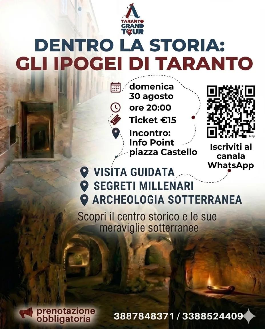 Visita guidata alla Città Vecchia e a 2 ipogei (30 agosto)