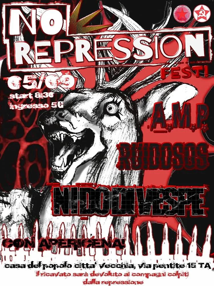 No Repression Fest · serata punk HC e street punk