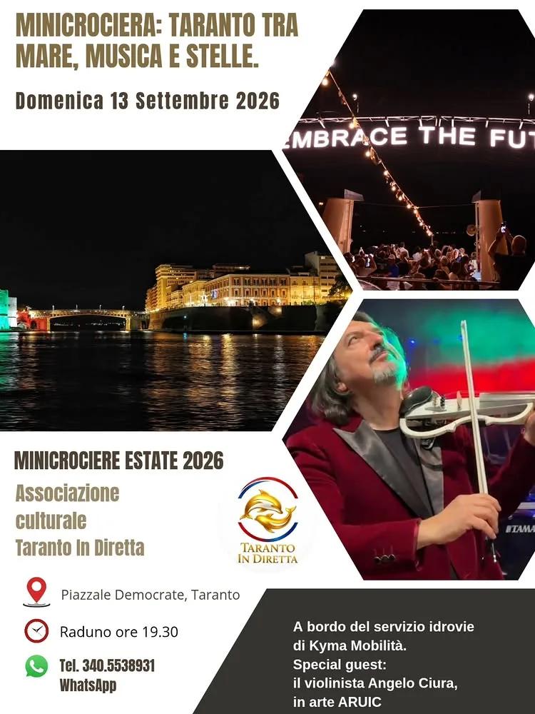 Minicrociera "Taranto tra Mare, Musica e Stelle" · ARUIC
