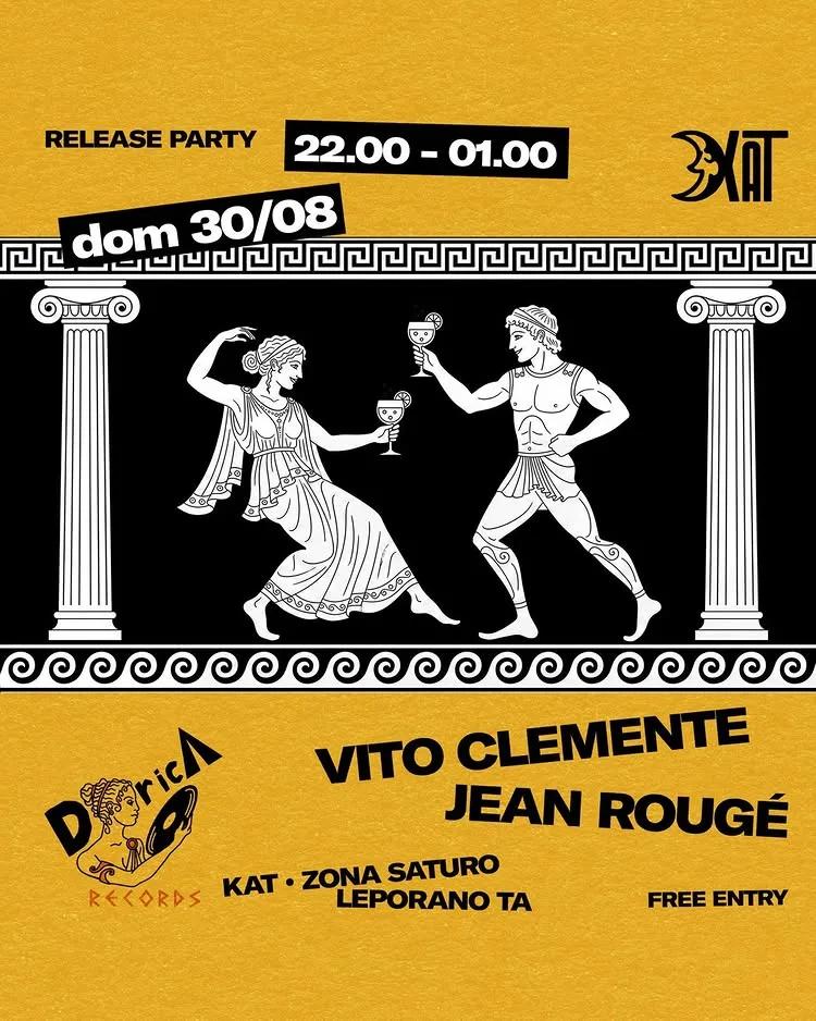 Release Party Doricà Records · Vito Clemente e Jean Rougé al Kat