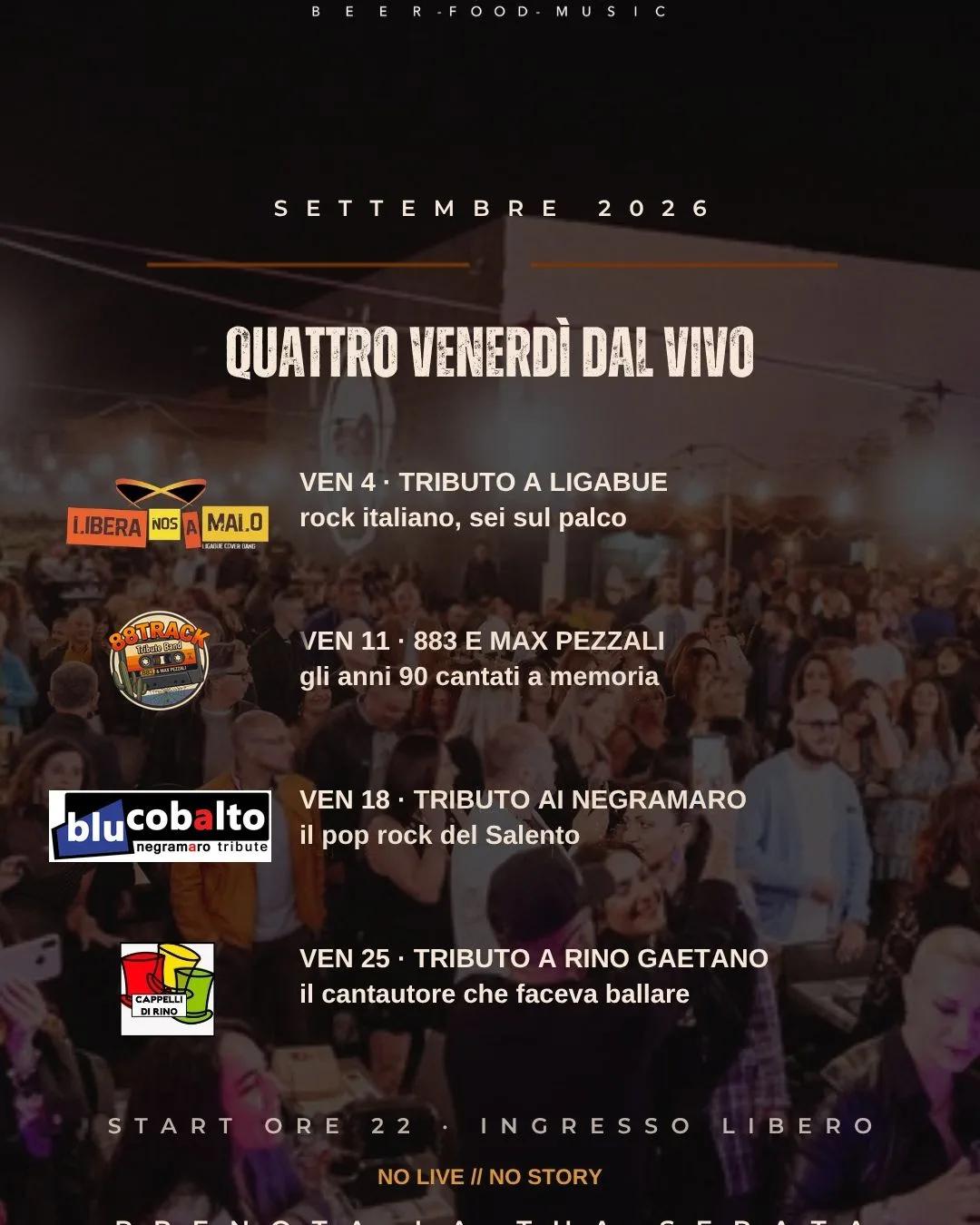 Cappelli di Rino · tributo a Rino Gaetano al Noolas (25 settembre)