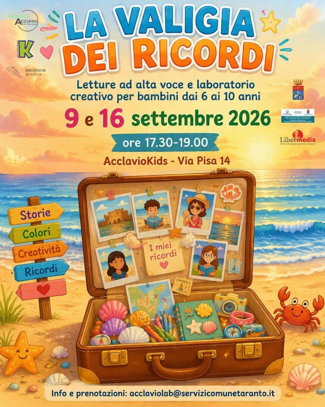 La valigia dei ricordi · laboratorio per bambini (16 settembre)