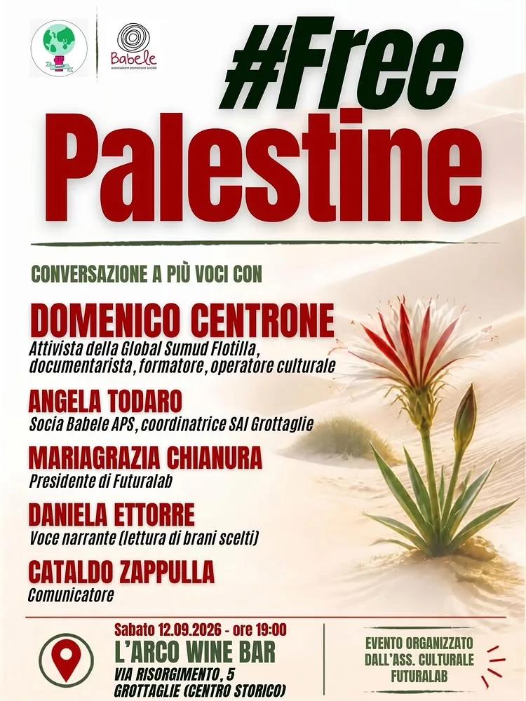 Free Palestine · una conversazione a più voci a Grottaglie