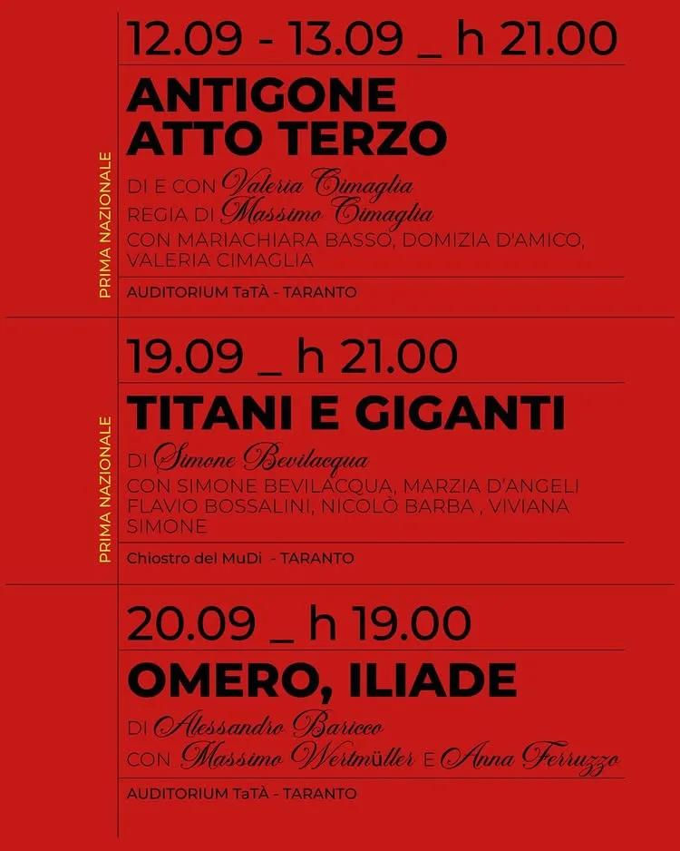Antigone Atto Terzo · Taras Teatro Festival (13 settembre)
