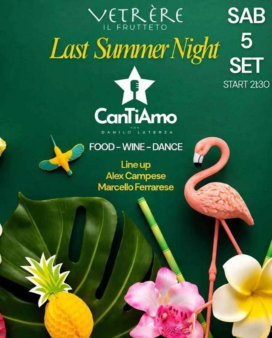 Last Summer Night a Vetrère · CanTiAmo con Danilo Laterza