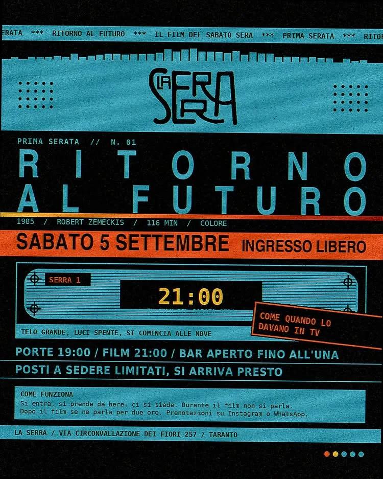 Prima Serata · Ritorno al Futuro alla Serra
