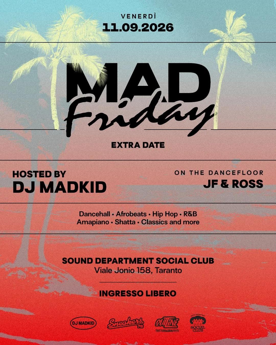 Mad Friday · dancehall e afrobeats con dj MadKid