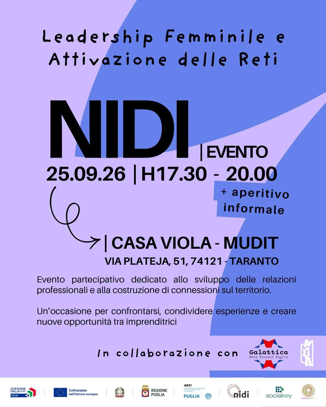 Leadership femminile e attivazione delle reti · la tappa NIDI