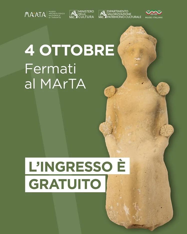 Domenica al Museo · ingresso gratuito al MArTA