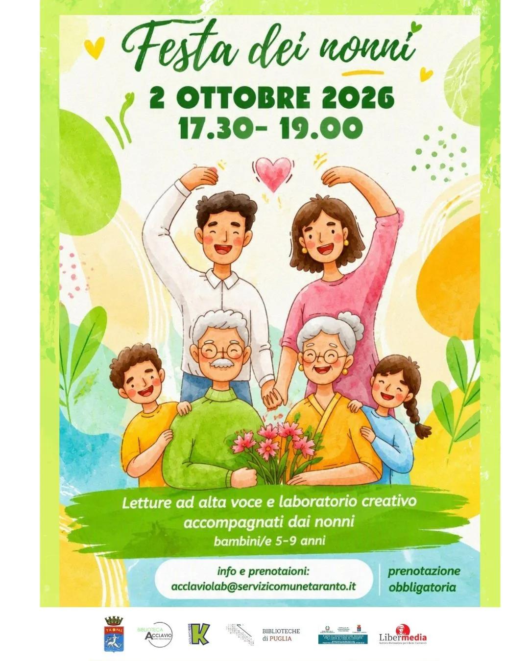 Festa dei nonni · letture e laboratorio per nonni e nipoti