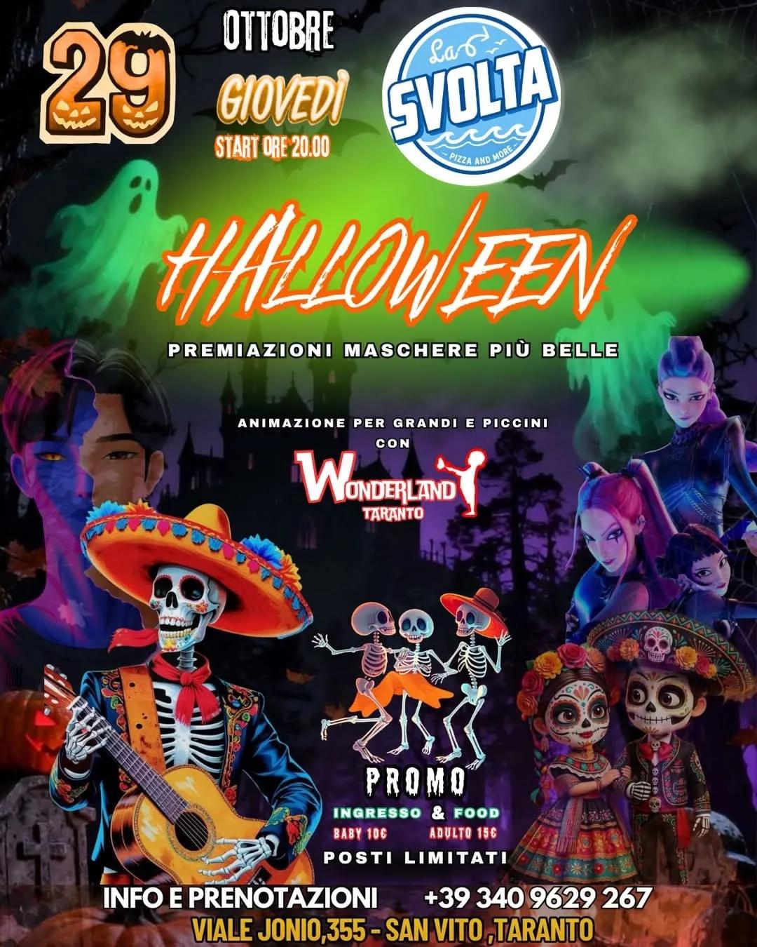 Halloween leggendario · scheletri, show e maschere
