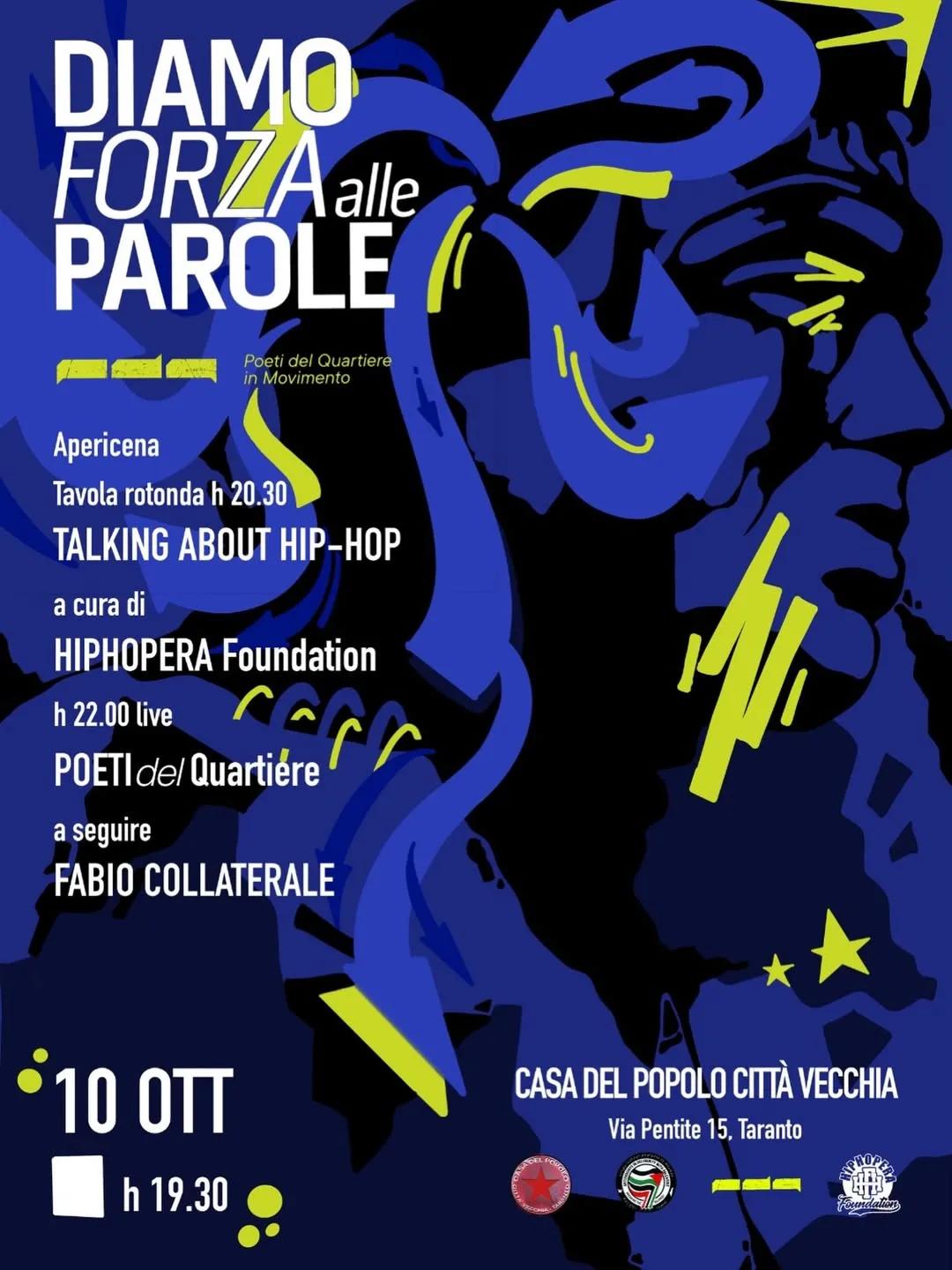 Diamo forza alle parole · poesia e hip hop
