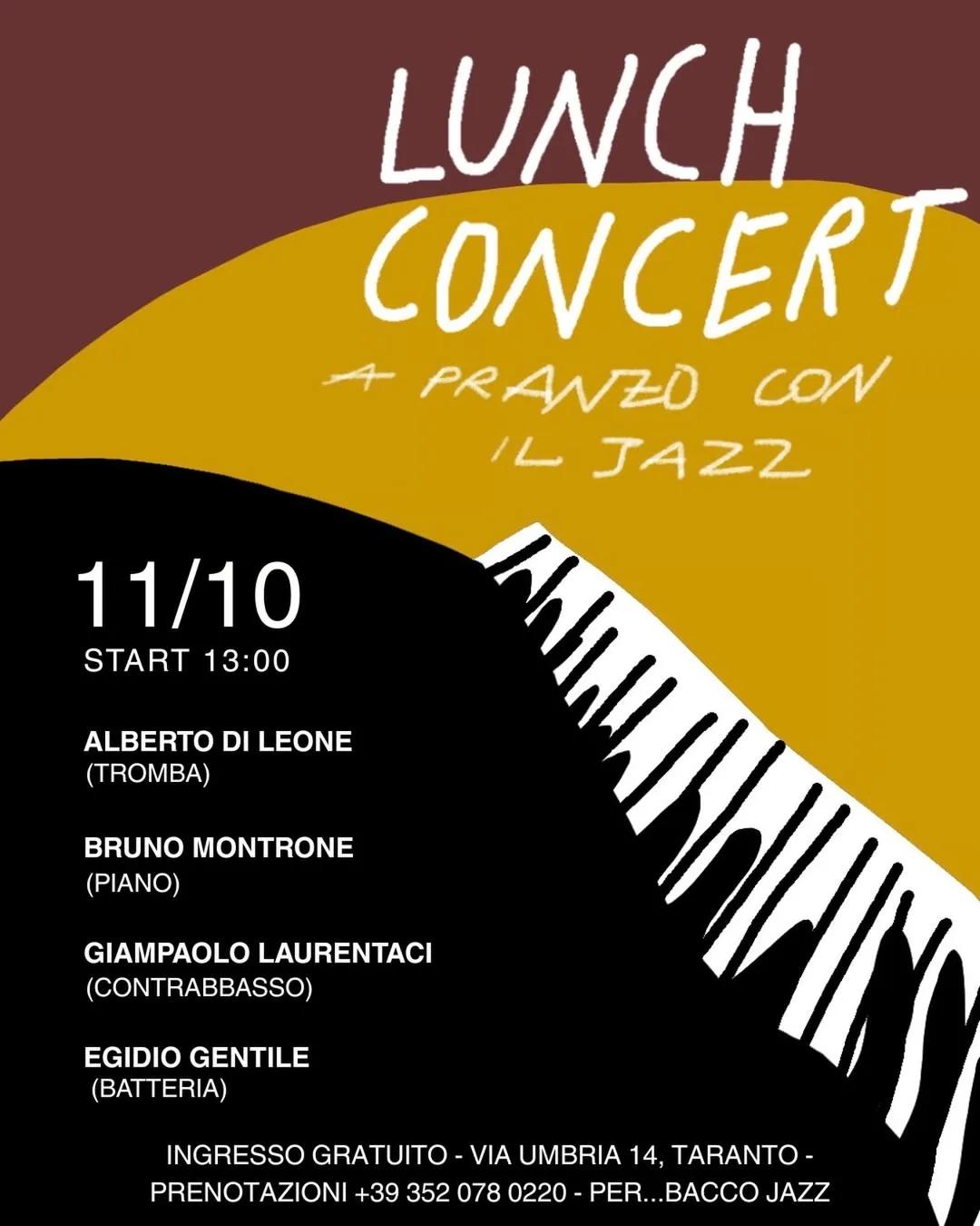 Lunch Concert · a pranzo con il jazz