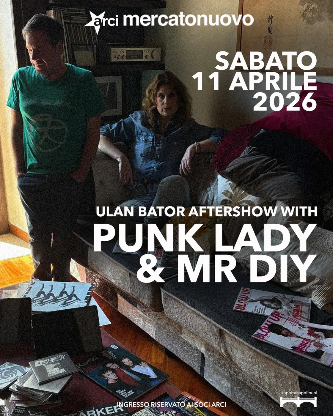 Ulan Bator live al Mercato Nuovo di Taranto con Temo Babila e aftershow Punk Lady & Mr DIY
