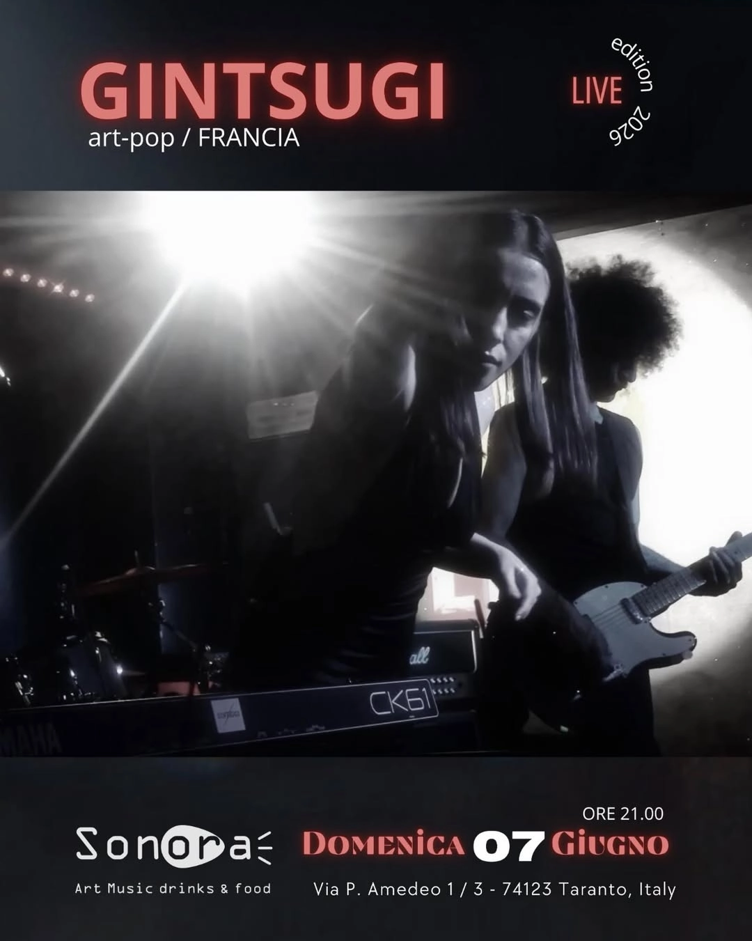 Gintsugi live al Sonora