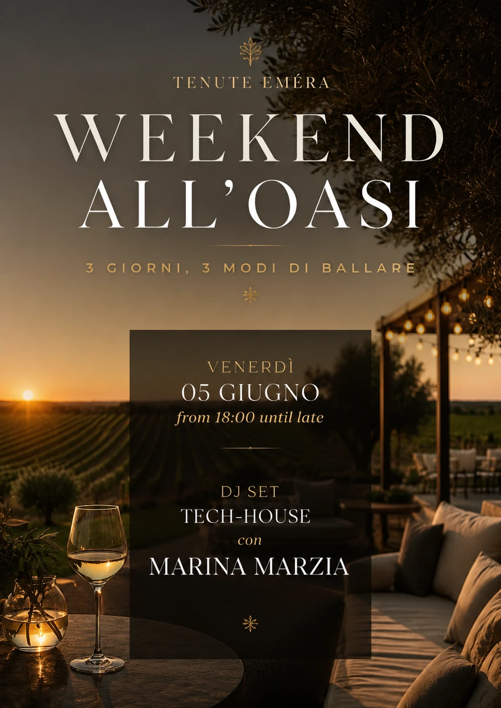 Weekend all’Oasi – Venerdì 05 Giugno
