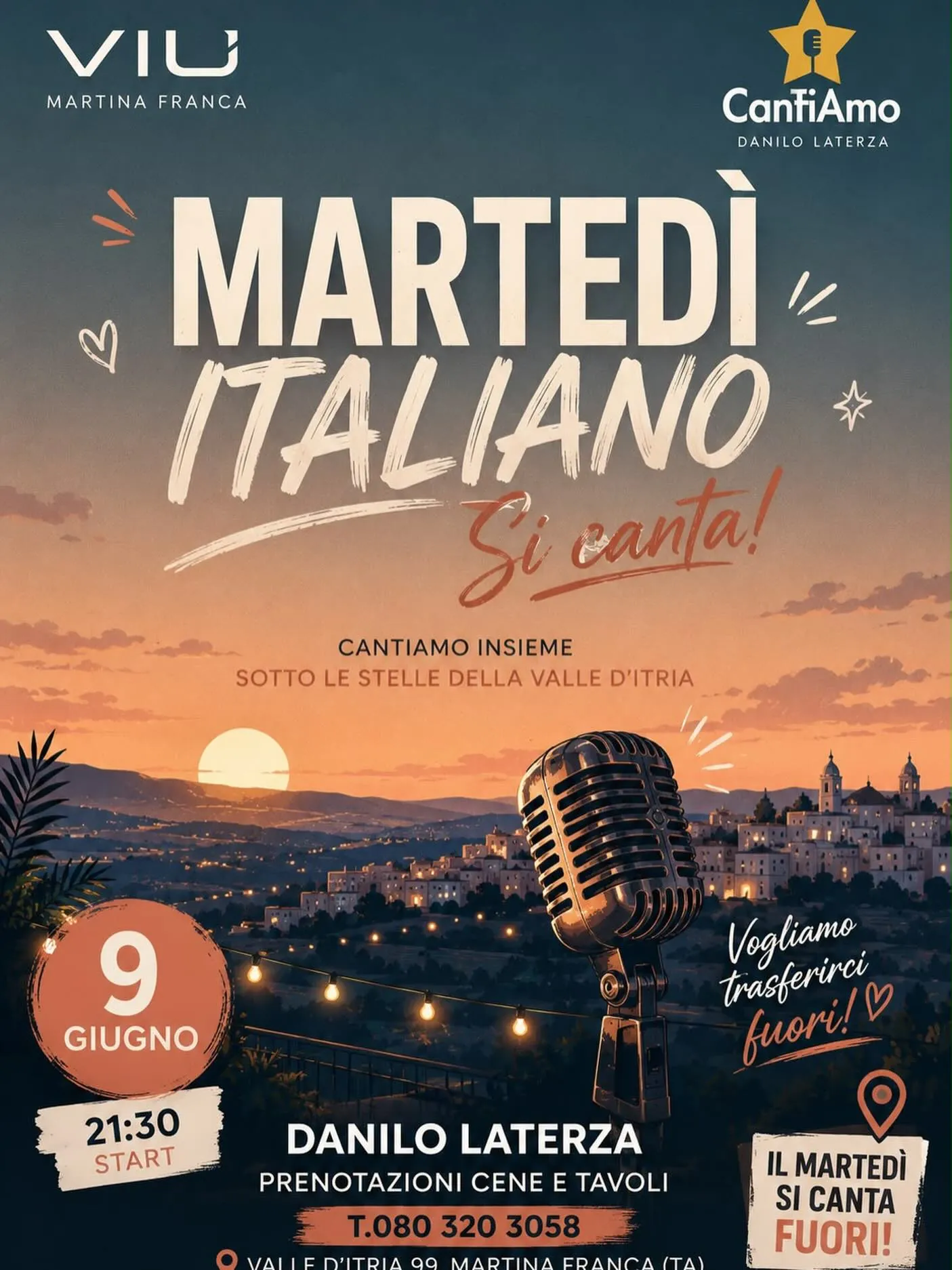 CanTiAmo – Martedì Italiano al Viù