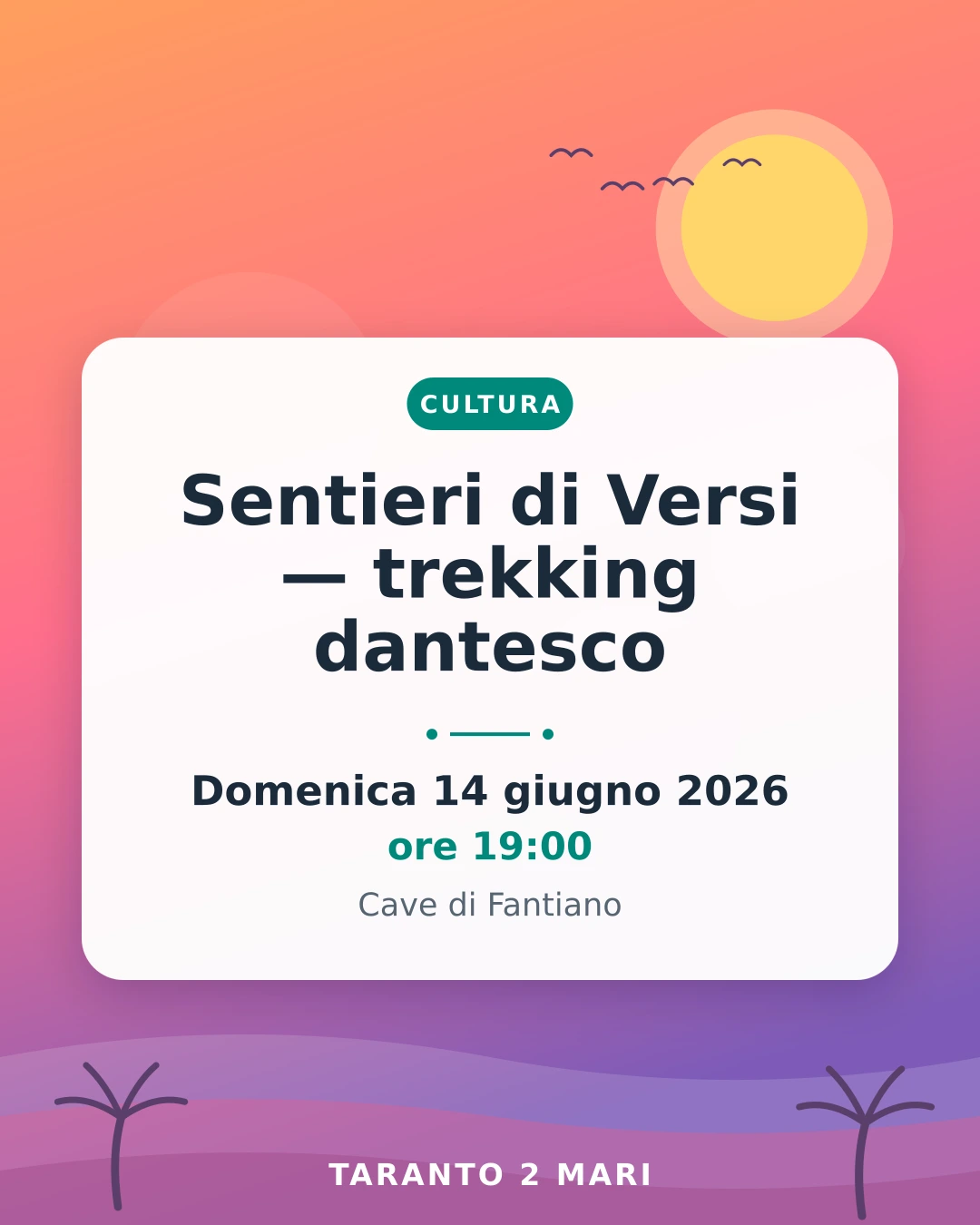 Sentieri di Versi — trekking dantesco