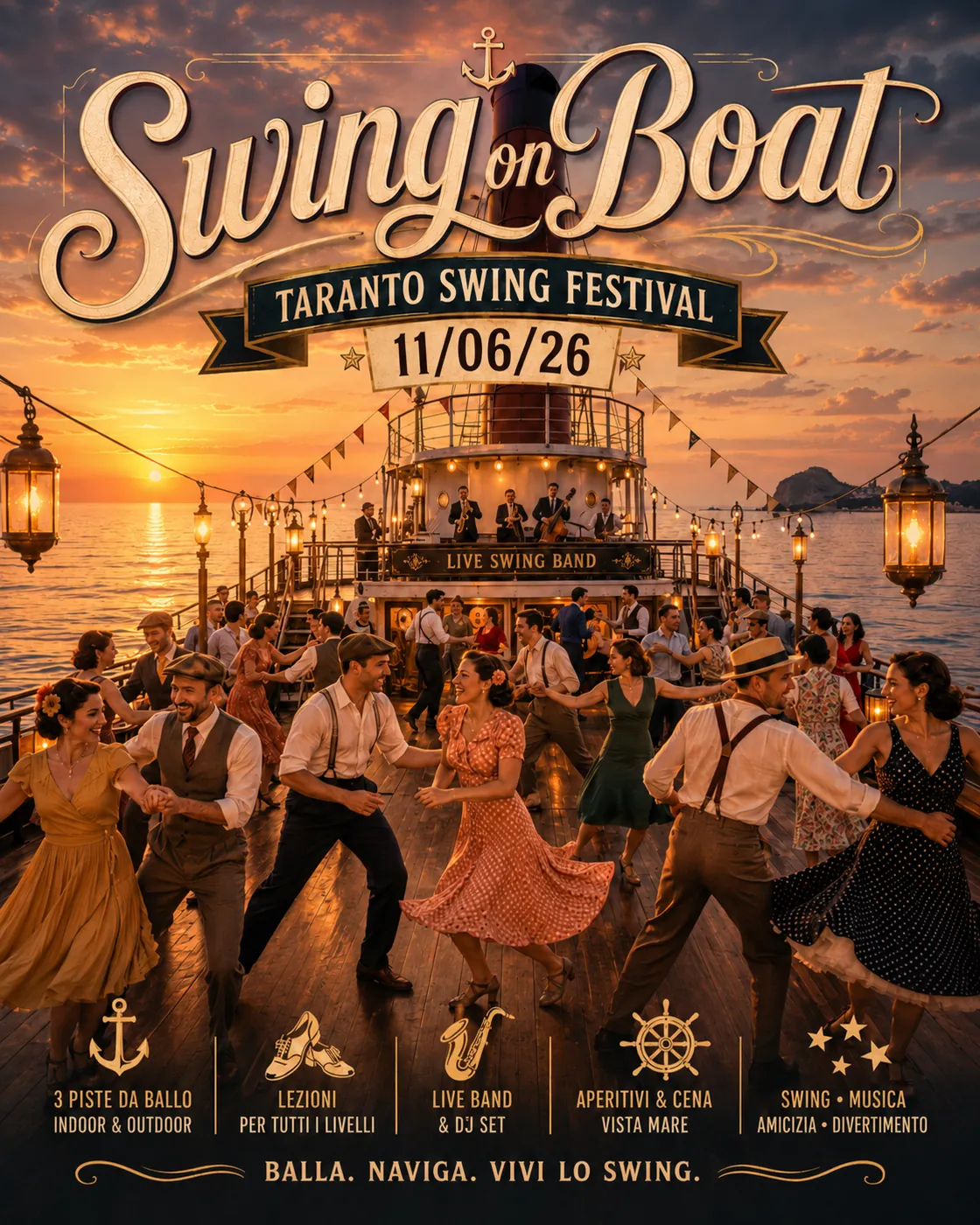 Swing on Boat — Tour dei Due Mari