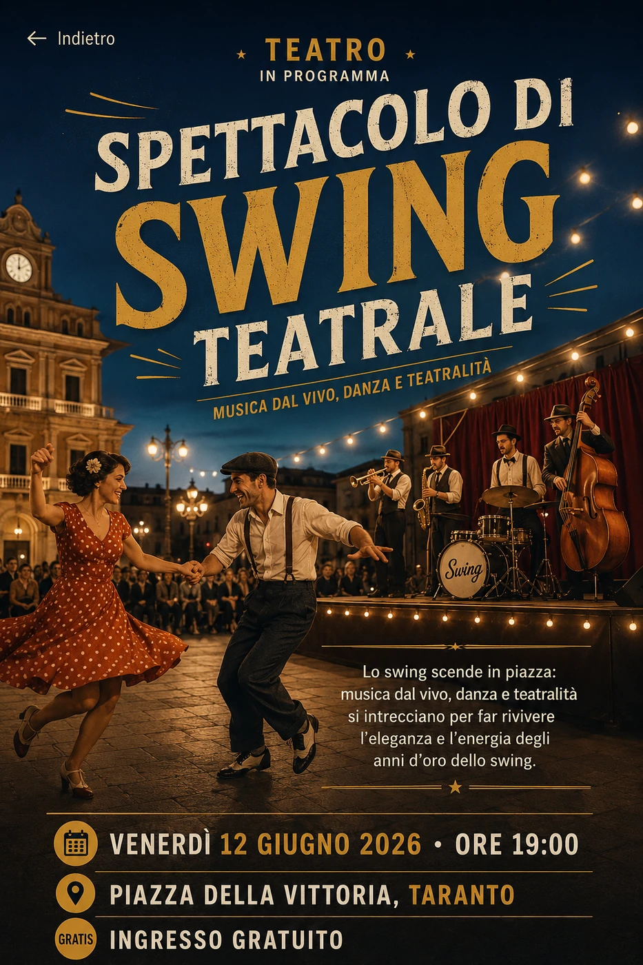Spettacolo di Swing Teatrale