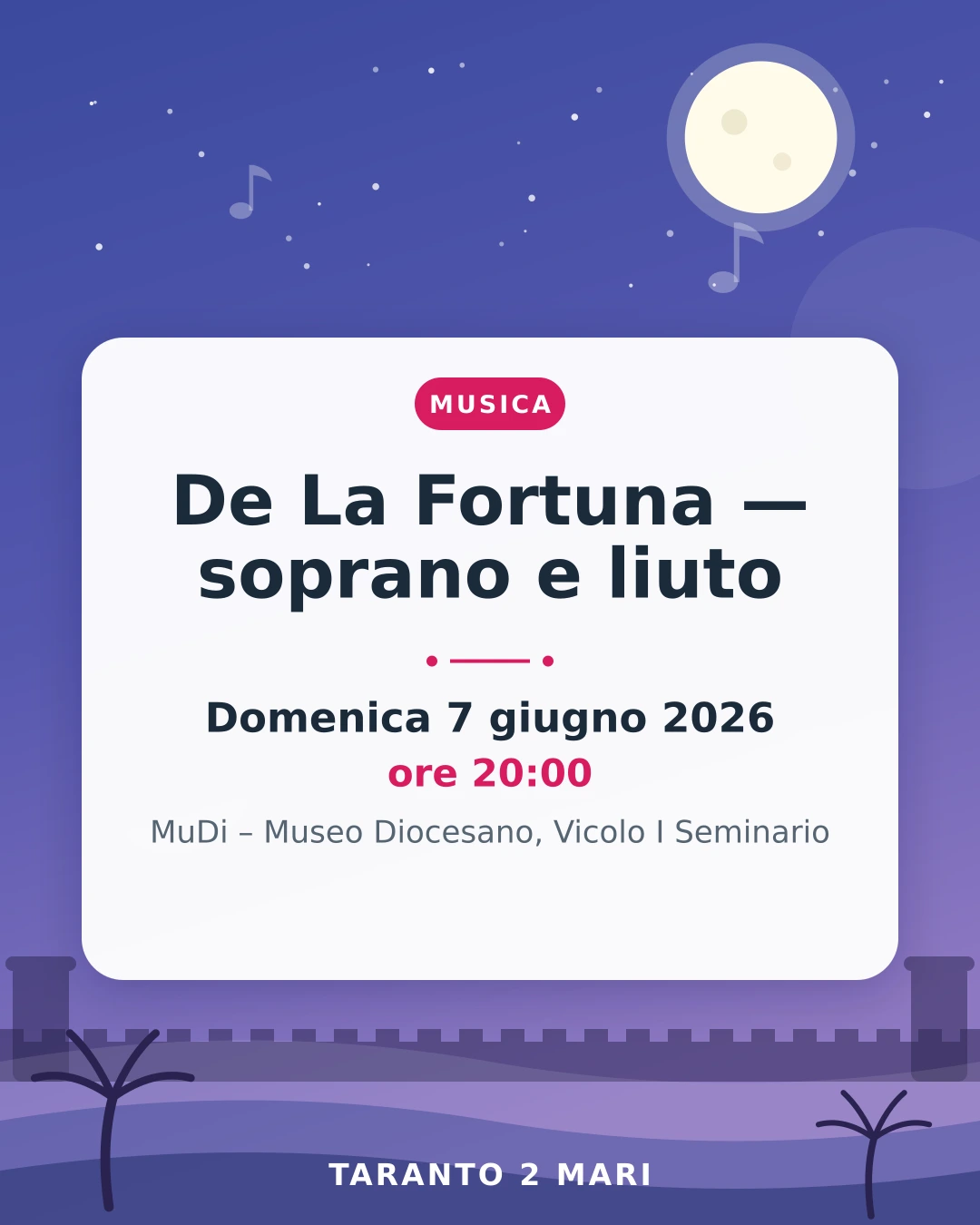 De La Fortuna — soprano e liuto
