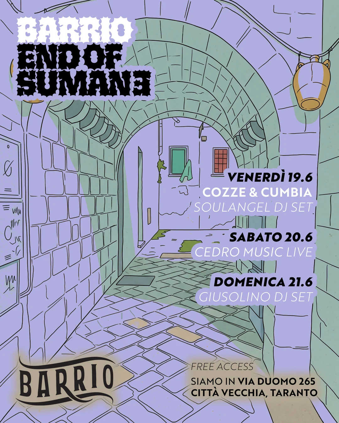 Barrio · End of Sumane — Cedro Music live