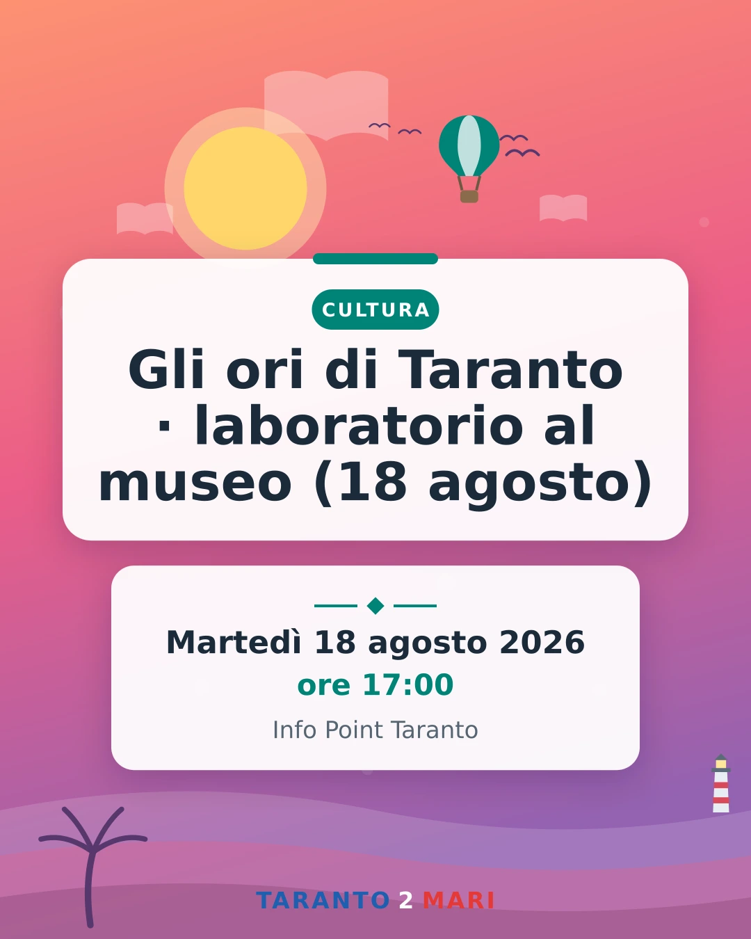 Gli ori di Taranto · laboratorio al museo (18 agosto)