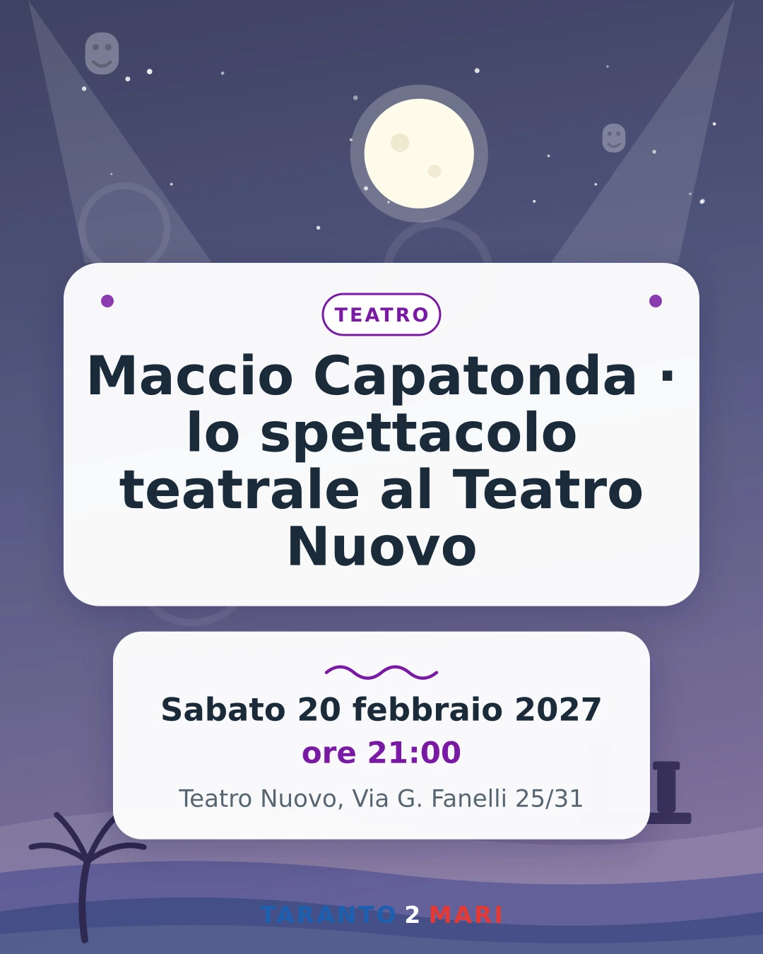 Maccio Capatonda · lo spettacolo teatrale al Teatro Nuovo