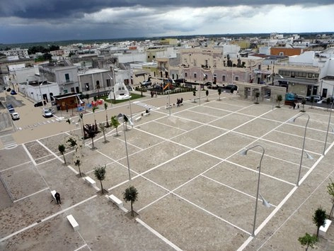 Piazza Matteotti a Lizzano