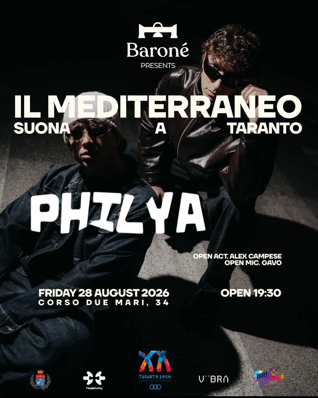 Il Mediterraneo suona a Taranto – Vanco, Maga B2B Emanuel Satie, Dosamis e Philya