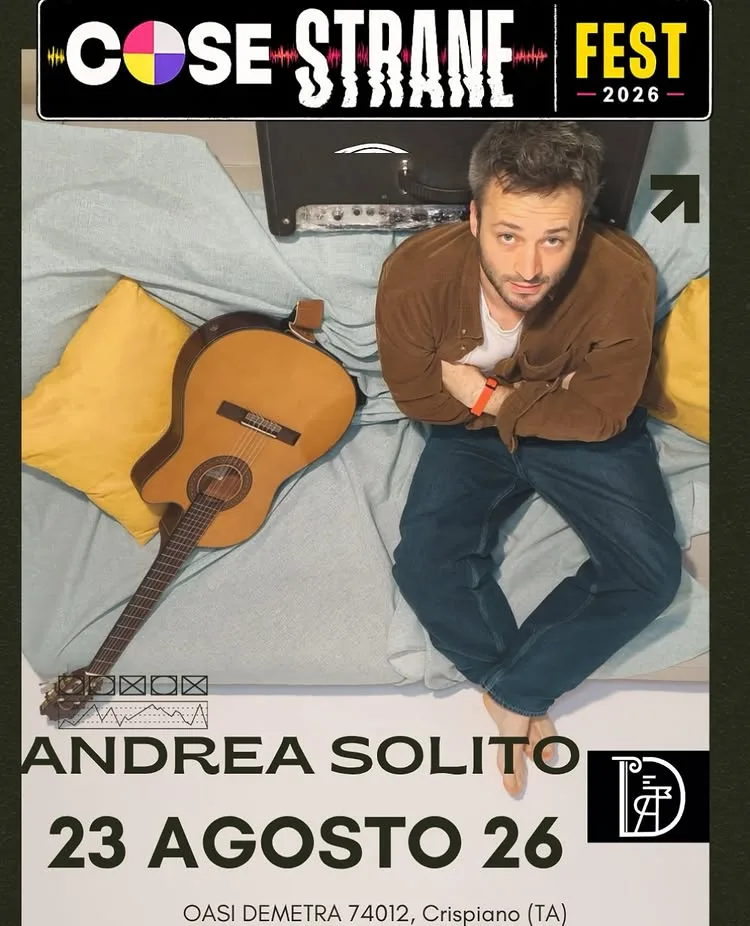 Andrea Solito al Cose Strane Fest 2026