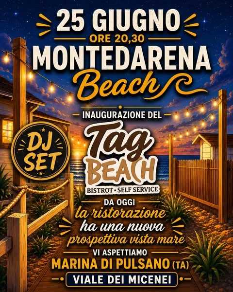 Inaugurazione TAG Beach Bistrot · Montedarena