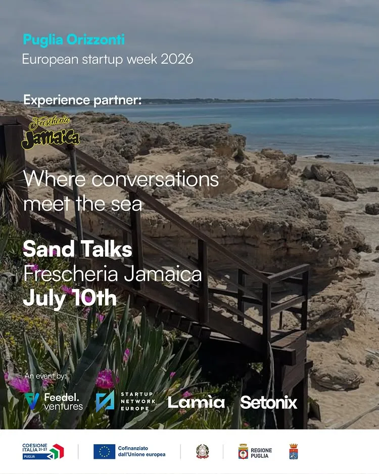 Sand Talks · European Startup Week alla Frescheria Jamaica
