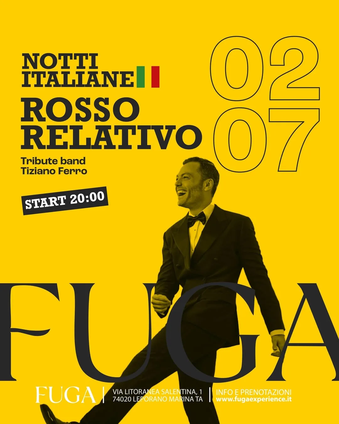 Notti Italiane · Tributo a Tiziano Ferro al FUGA