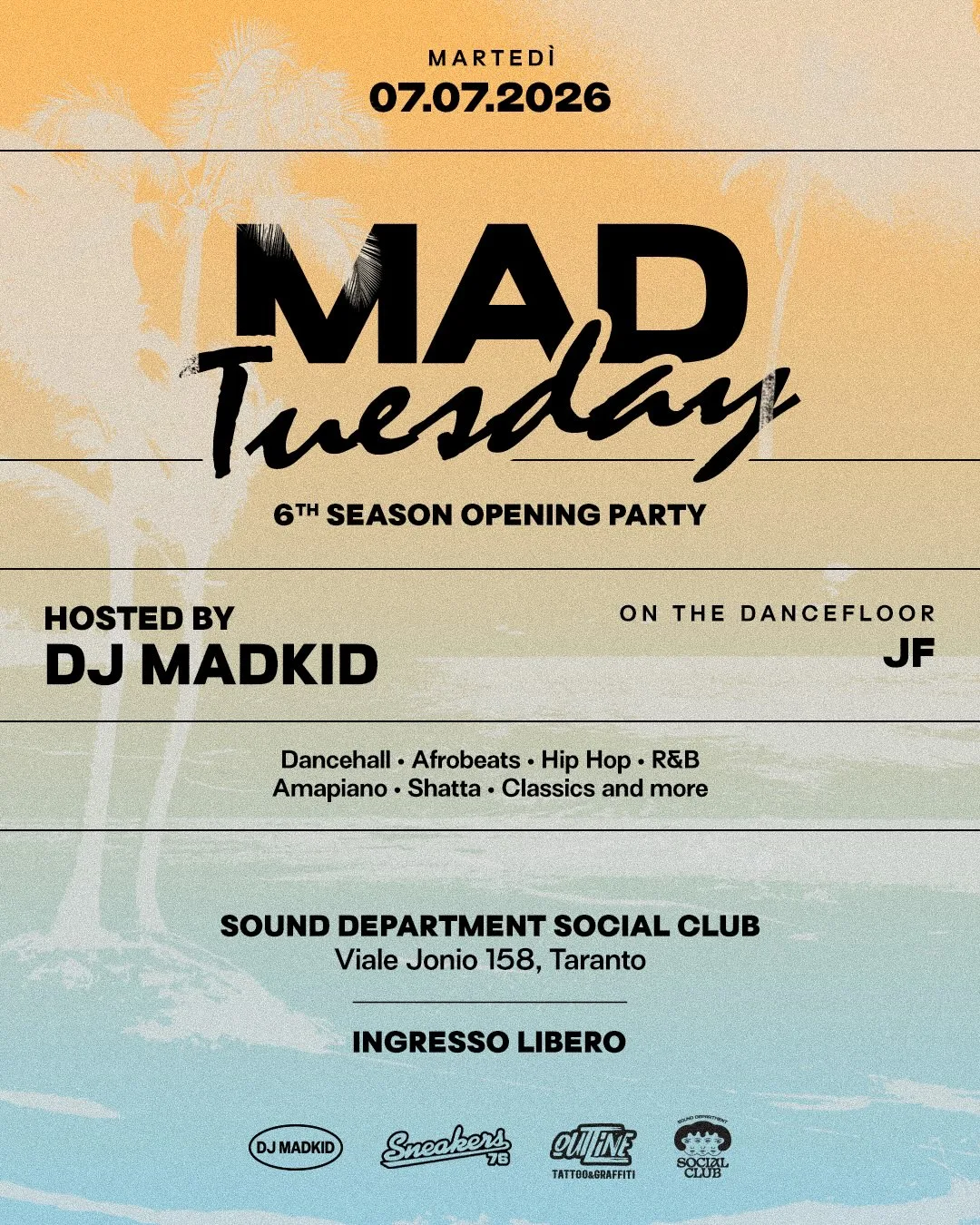 Mad Tuesday · dancehall & afrobeats al Sound Department
