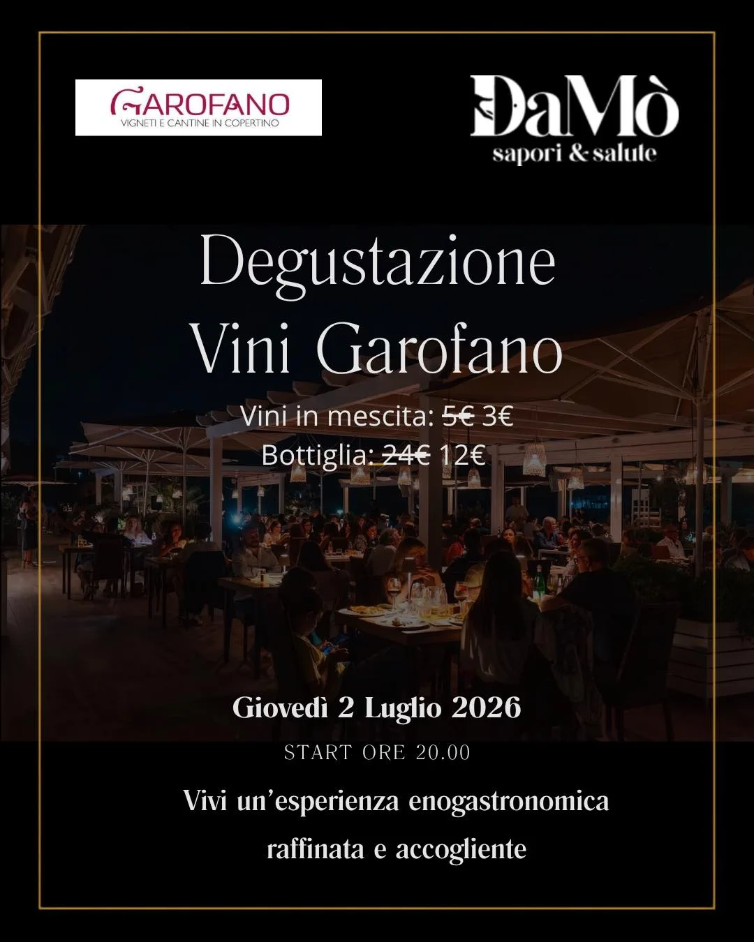 Degustazione Vini Garofano · DaMò a Lido Gandoli