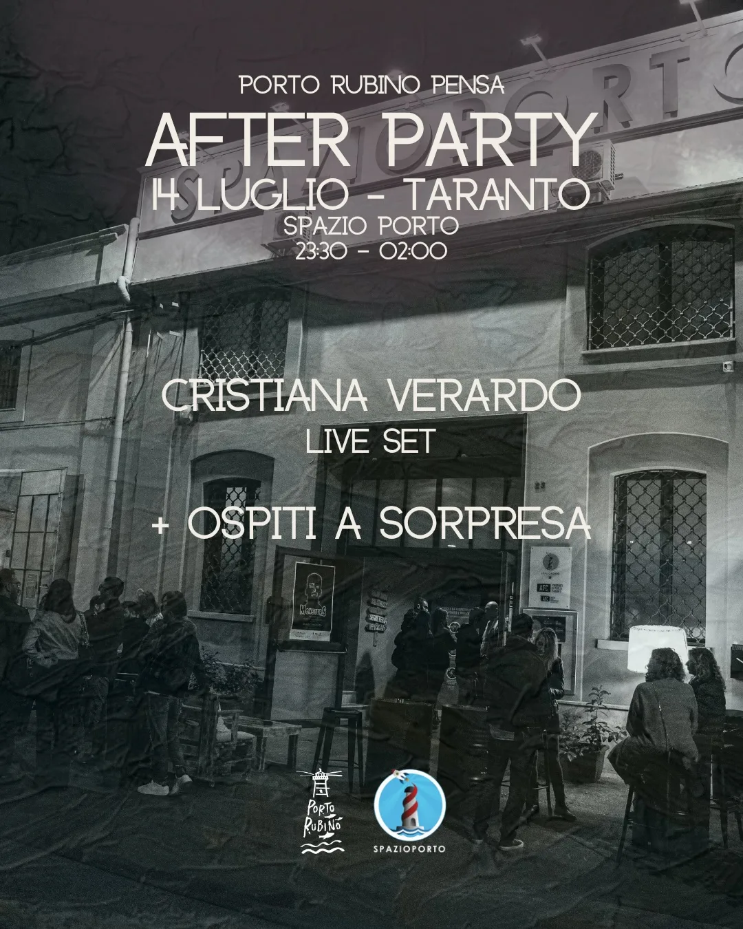 Porto Rubino PENSA · After Party allo Spazioporto