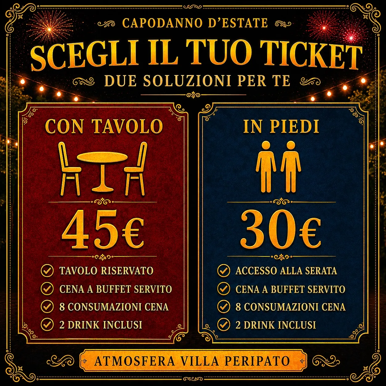 Capodanno d'Estate · Villa Peripato