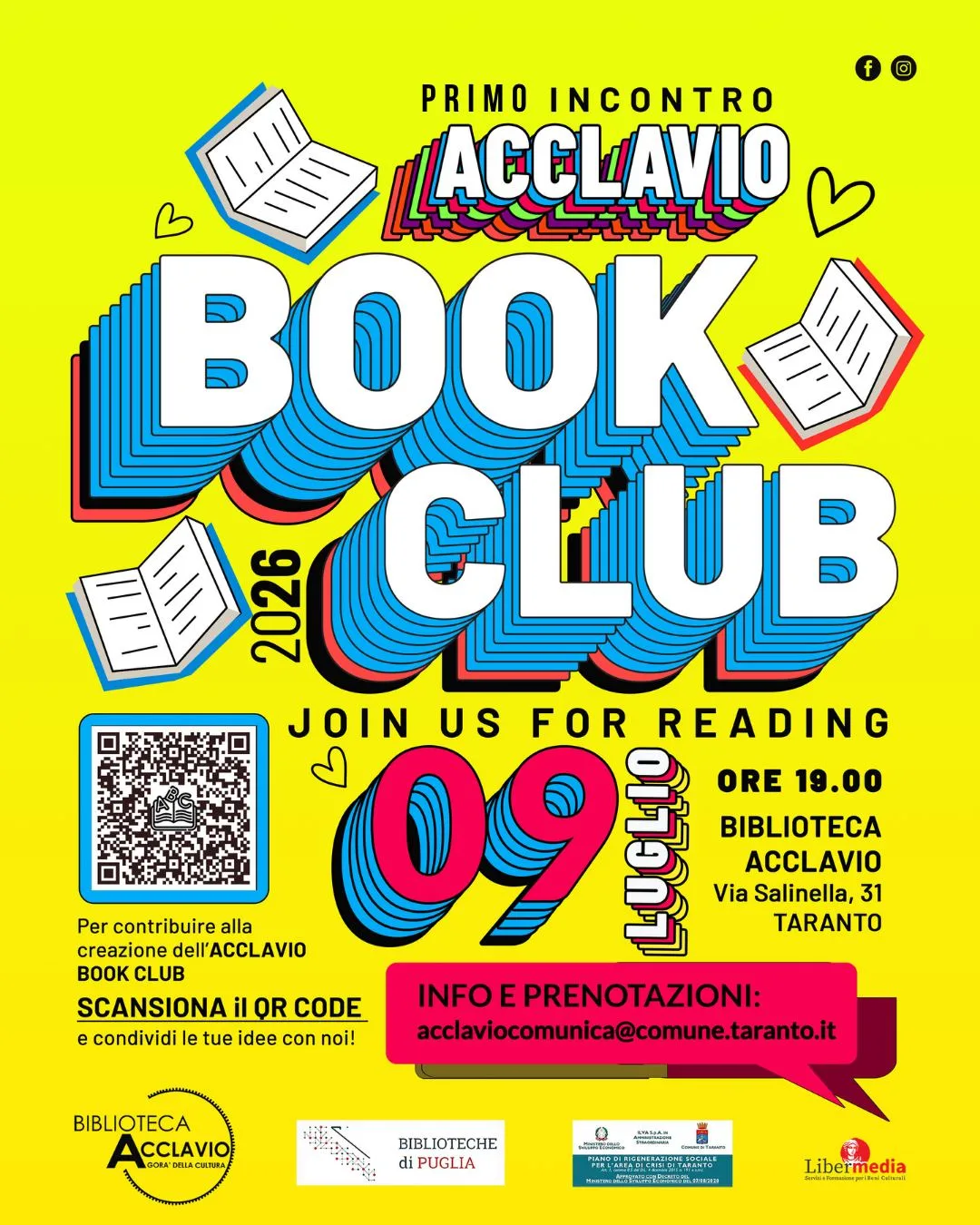 Acclavio Book Club · primo incontro in Biblioteca