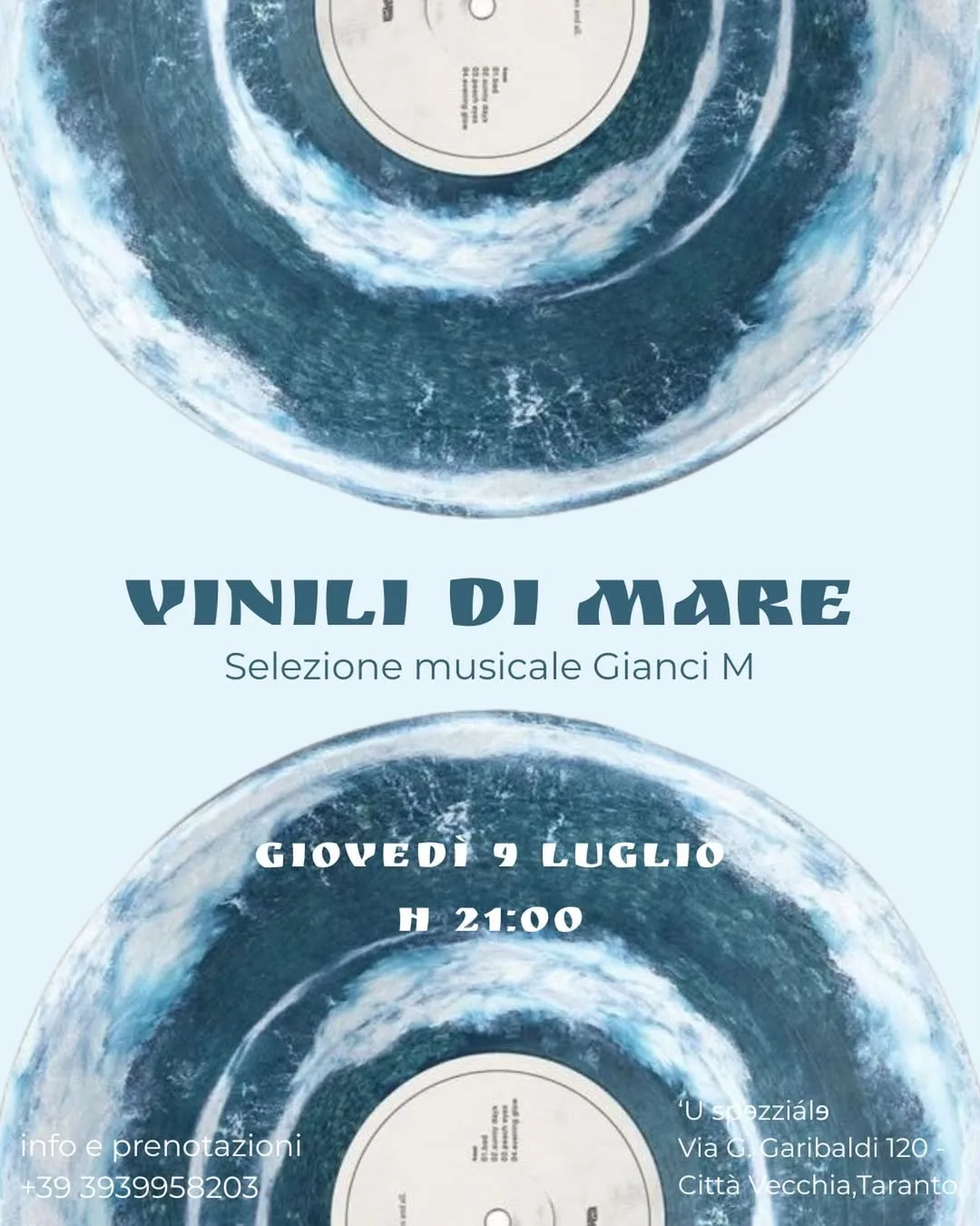 Vinili di Mare · vinile in Città Vecchia da ’U Spezzial