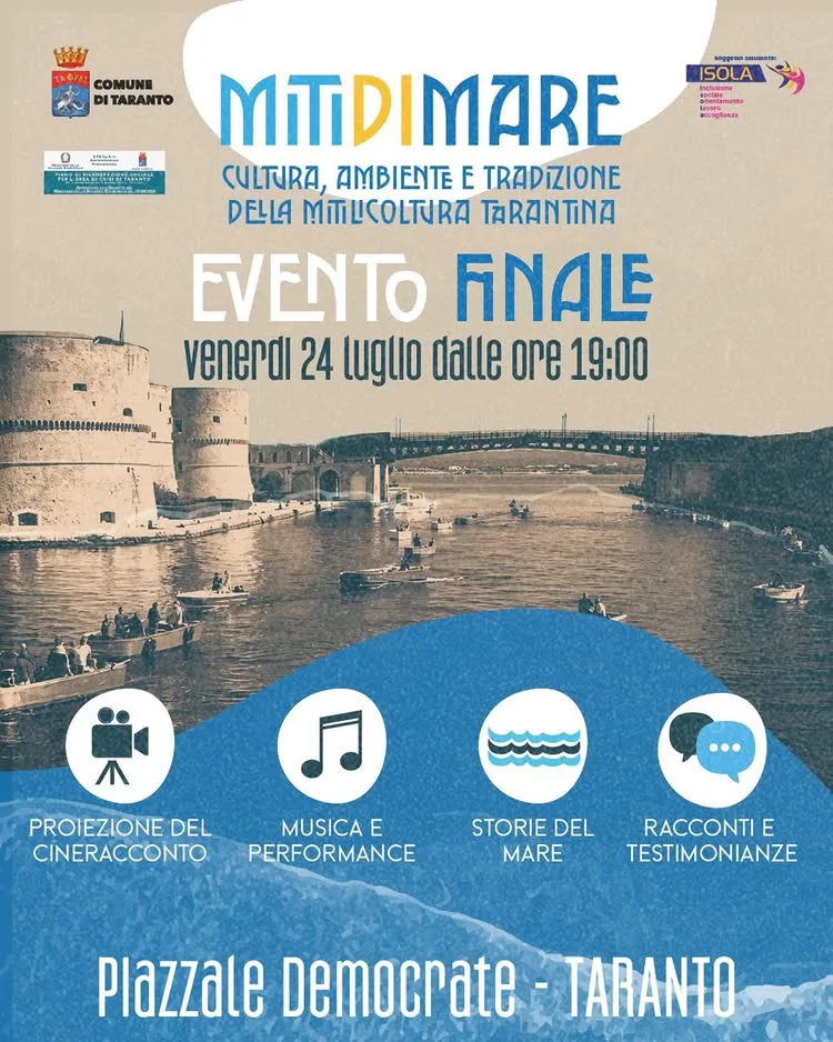 Miti di Mare · evento finale a Piazzale Democrate