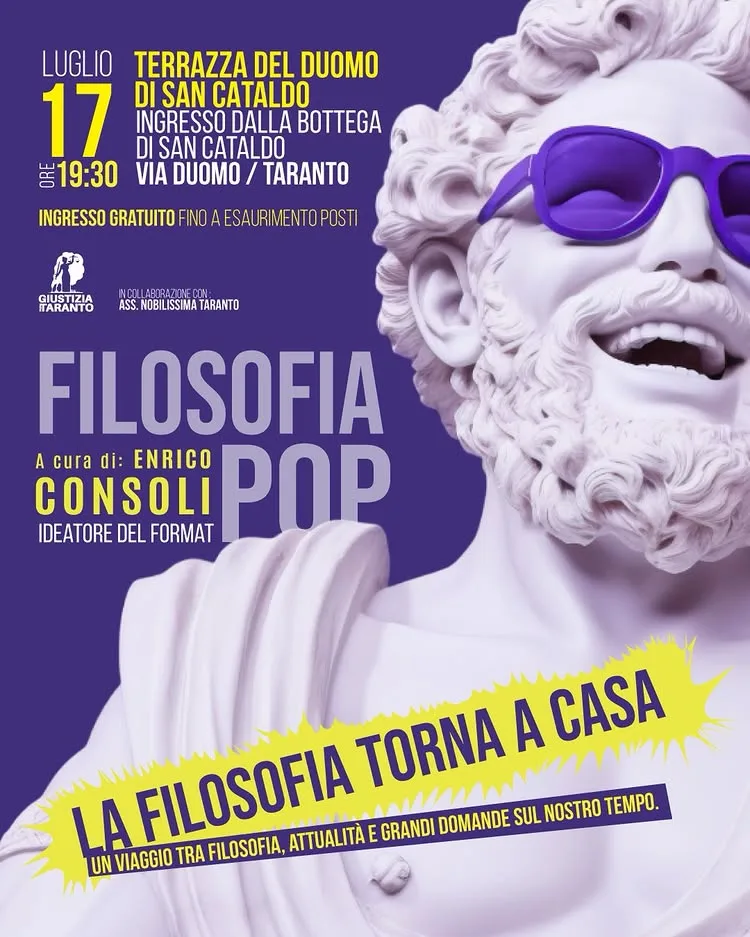 Filosofia Pop · terrazza del Duomo di San Cataldo