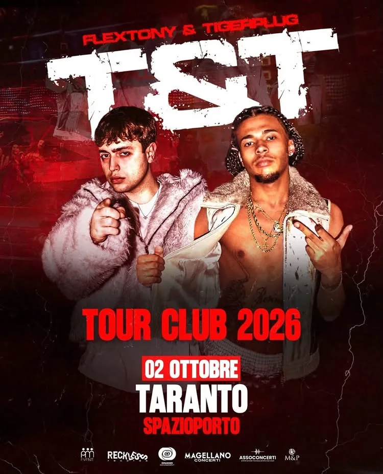 Flextony e Tigerplug · Tour Club 2026 allo Spazioporto