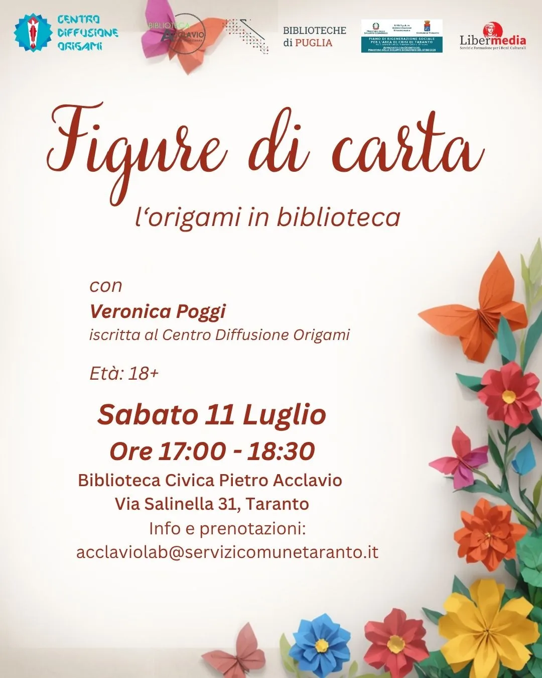 Figure di Carta · origami per adulti alla Biblioteca Acclavio