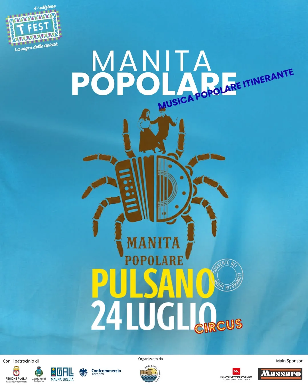 T-Fest Circus · Manita Popolare · musica popolare itinerante