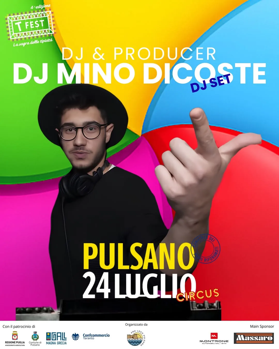 T-Fest Circus · DJ Mino Dicoste · dj set