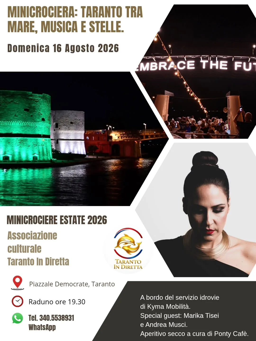 Minicrociera "Taranto tra Mare, Musica e Stelle" · Marika Tisei & Andrea Musci