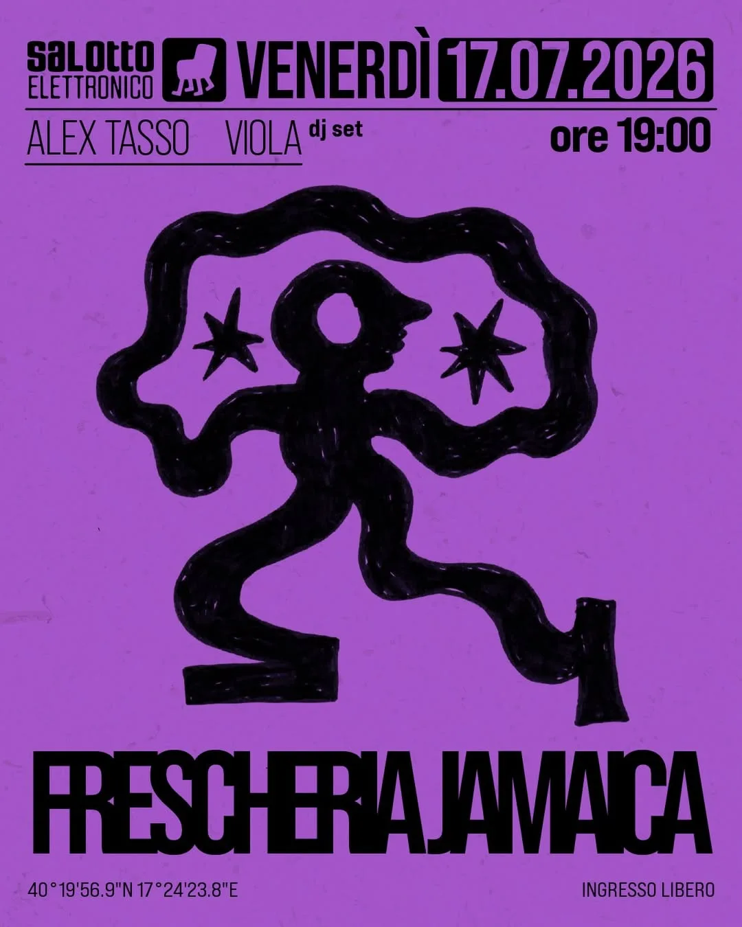 Salotto Elettronico · Alex Tasso e VIOLA alla Frescheria Jamaica