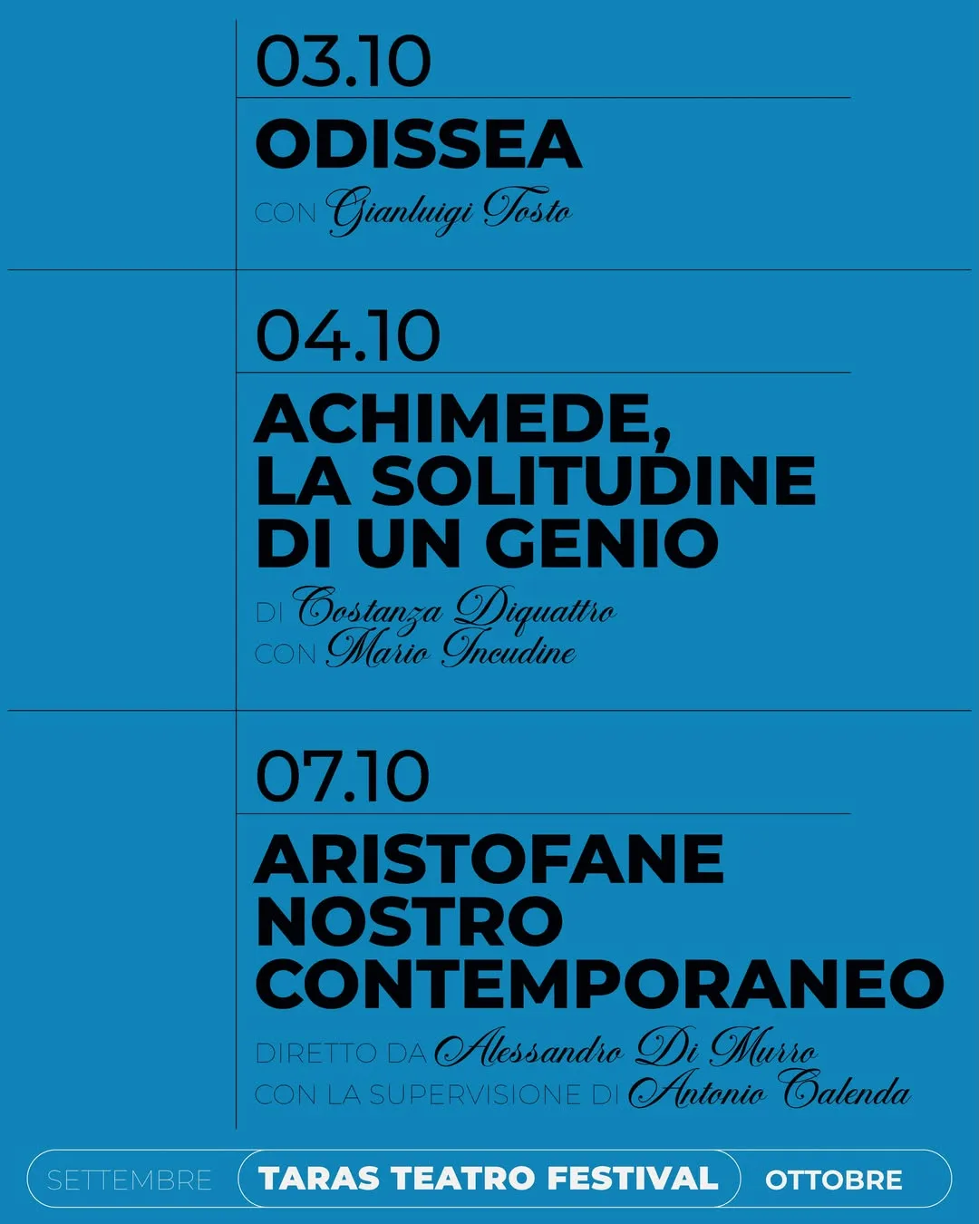 Taras Teatro Festival · IV edizione