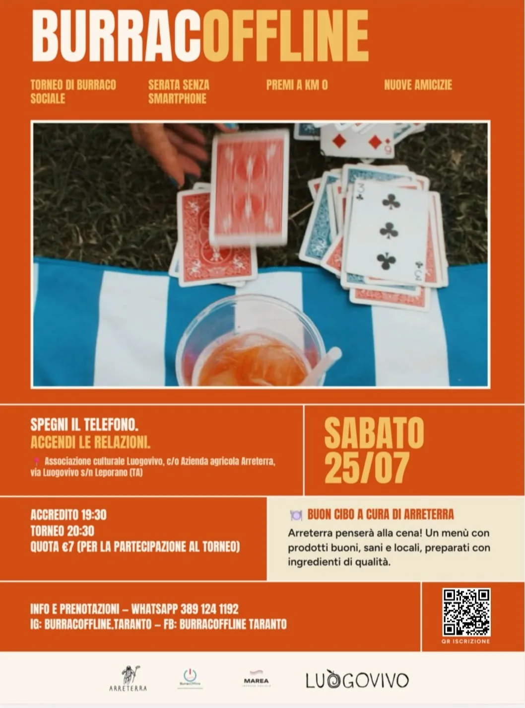 BurracOffline · torneo di burraco ad Arreterra